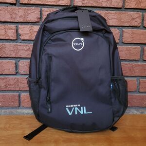 NEW Volvo VNL Casual Backpack Laptop Computer Day Bag Black w/ Rain Cover